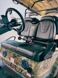 GOLF CART - VENOM LSV - 4 SEAT - CAMOUFLAGE / BLACK - LIFTED PARTY PACK