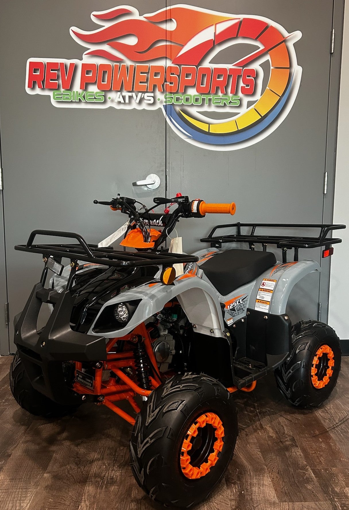 ATV - 125cc - Gray on Orange - 125 - 1