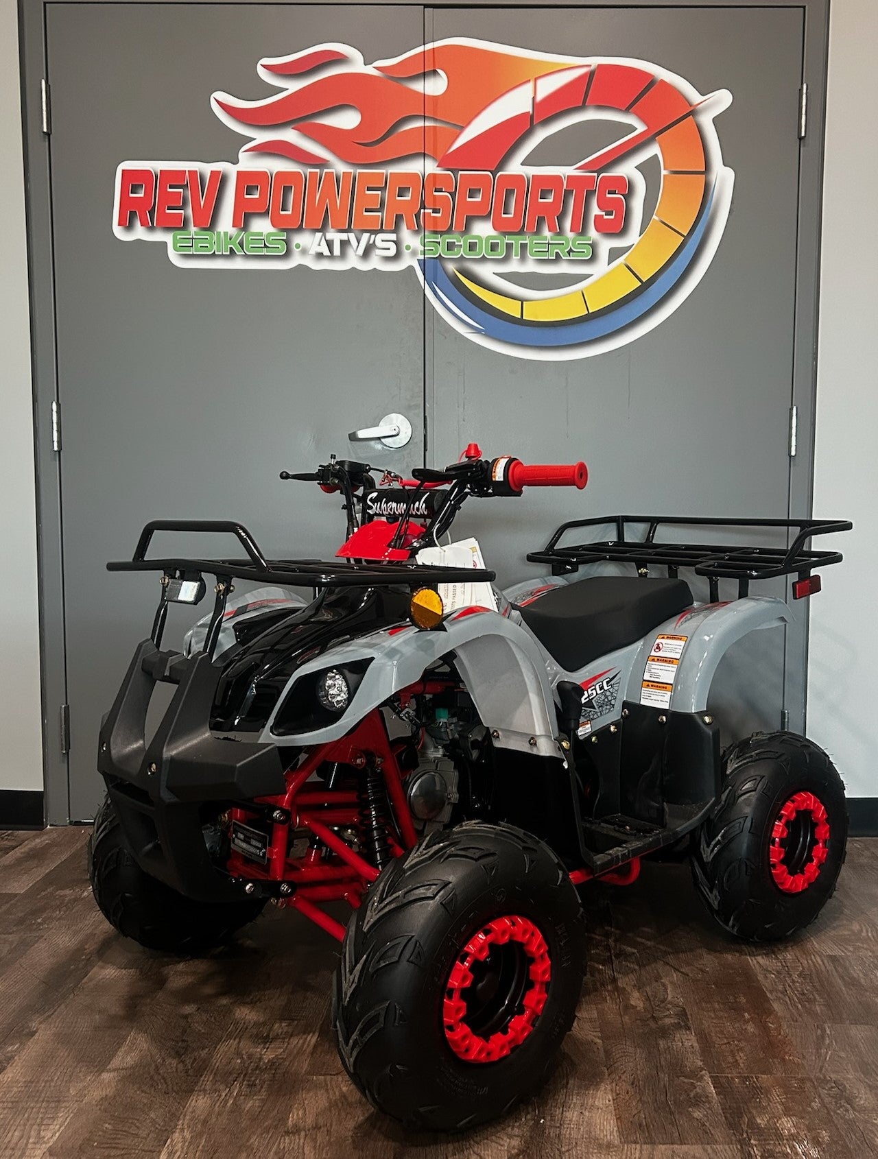 ATV - 125cc - Gray on Red - 125 - 1