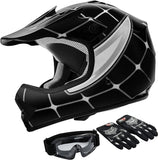 Youth Moto Cross Helmet Combo Pack