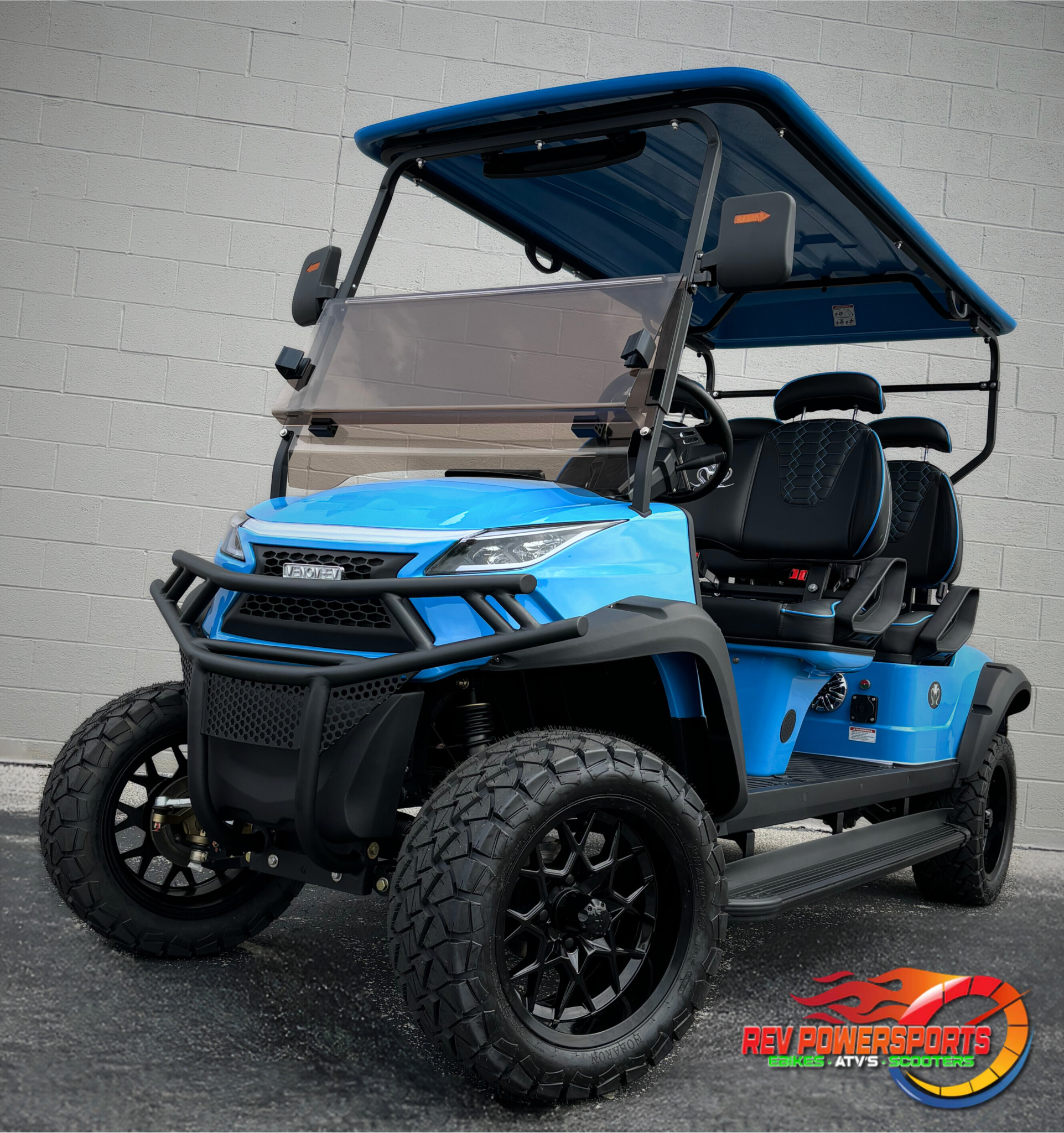 GOLF CART - Venom LSV - Forward Facing 4 Person - Coastal Blue / Color Match