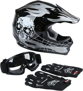 Youth Moto Cross Helmet Combo Pack