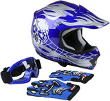 Youth Moto Cross Helmet Combo Pack