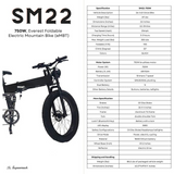 ELECTRIC BIKE SM22 - 1000W - Foldable