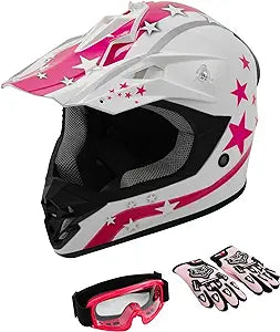 Youth Moto Cross Helmet Combo Pack